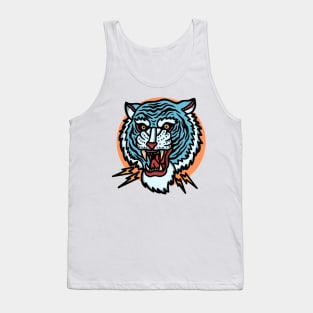 blue tiger Tank Top